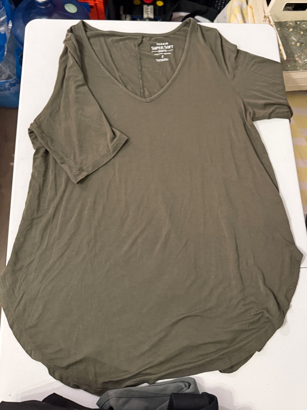 torrid Olive Green Super Soft Tee